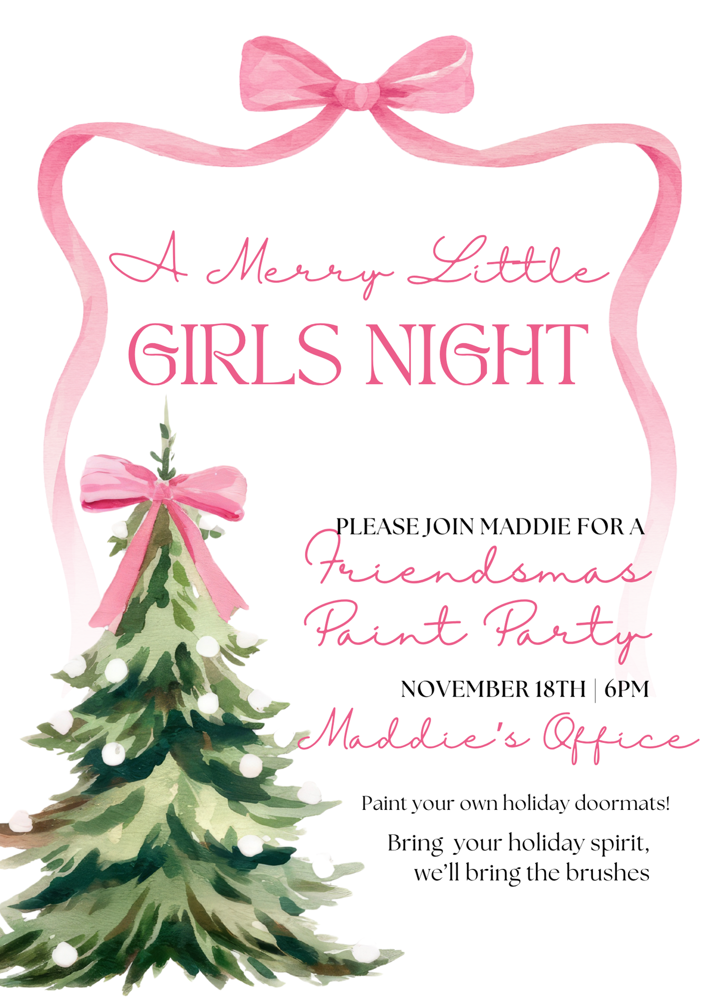 Maddies Holiday Paint & Sip